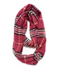 Plaid Neck Loop Infinity Scarf Women Winter Neck Warmer Cashmere Feel Scarves