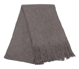 Soft Long Knit Synthetic Wool Scarf Men Winter Warm Denim and Solid Scarves