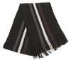 Soft Long Knit Striped Synthetic Wool Scarf Men Winter Warm Scarves