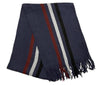 Soft Long Knit Striped Synthetic Wool Scarf Men Winter Warm Scarves