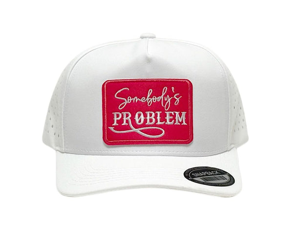 Somebody's Problem Patch Trucker Hat Waterproof Laser Snapback Cap