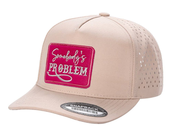 Somebody's Problem Patch Trucker Hat Waterproof Laser Snapback Cap