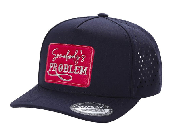 Somebody's Problem Patch Trucker Hat Waterproof Laser Snapback Cap