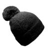 Women Pom Pom Cuffed Beanie Hat Winter Skull Cap
