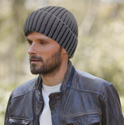 Rib Knit Winter Beanie Hat Skull Cap for Men Women