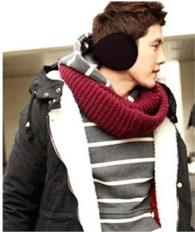 Men's Unisex Ear Warmer Winter Fleece Back Neck Earmuffs