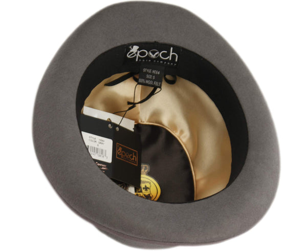 Men's Roll Brim Wool Felt Bowler Derby Fedora Hat