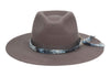 Men Women Vintage Wide Brim Felt Fedora Hat