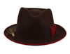 Men Women Vintage Wide Brim Felt Fedora Hat