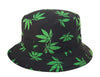 Lightweight Marijuana Weed Cannabis Bucket Sun Hat Small/Medium