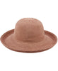 Wide Brim Sun Bucket Hat with Roll Up Edge