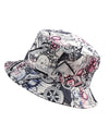 Fashionable Unisex Satin Lined Printed Pattern Cotton Bucket Hat