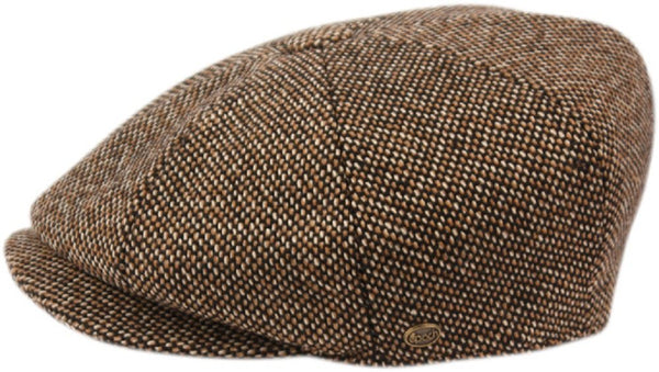 Epoch Men's Classic 8 Panel Wool Blend newsboy Snap Brim Collection Hat
