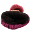 Multi Color Pom-Pom Crochet Thick Knit Slouchy Beanie Beret Winter Ski Hat