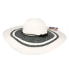 sun beach floppy hat white