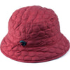 Foldable Water Repellent Quilted Rain Hat w/Adjustable Drawstring, Bucket Hat