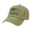 Cotton Low Profile Tactical Operator USA Flag Patch Buckle Cap