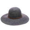 FL2281 Crushable Pure Wool Wide Brim Floppy Fedora Hat