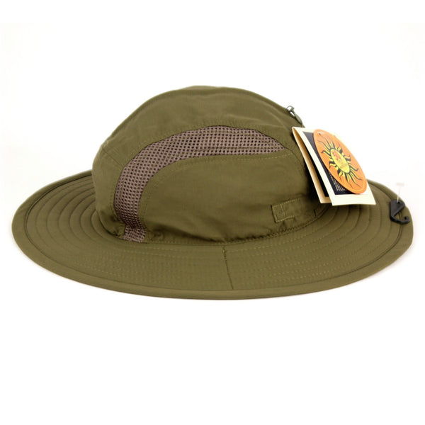 Unisex Safari Sun Bucket Hat with Breathable Mesh Crown