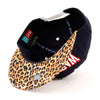 Leopard Snake Design Embroidered Washington DC Cap Hat Flat Bill Snapback