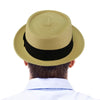 Epoch Men's Everyday Light Summer Ribbon Porkpie Boater Derby Fedora Sun Hat