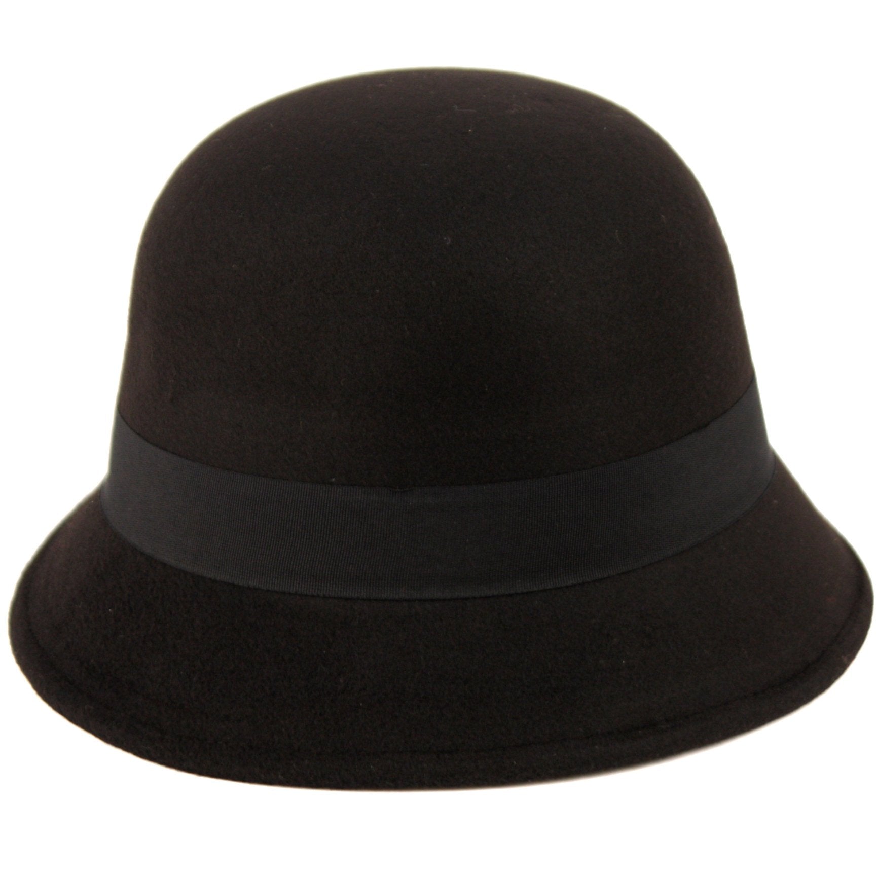 Women's 1920s Vintage Wool Felt Cloche Bucket Bowler Hat Winter, ANGELA &  WILLIAM