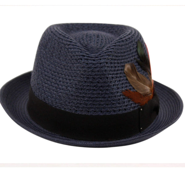 Epoch hats Mens Summer Crushable & Packable Straw Fedora Hat