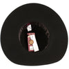 ANGELA & WILLIAM FL2282 Women's Wide Brim 100% Wool Fuax Lether Band Floppy Hat