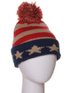 US Cities USA City Block Letters Cuff Beanie Knit Pom Pom Hat Cap