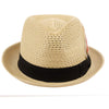 Epoch hats Mens Summer Crushable & Packable Straw Fedora Hat