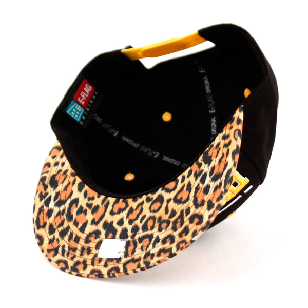 E-Flag Pittsburgh Two Tone Plastic Snapback Adjustable Plastic Snap Back Hat/Cap Animal Print Visor