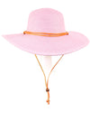 sun beach floppy hat with chin strap lavender