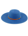 sun beach floppy hat with chin strap royal