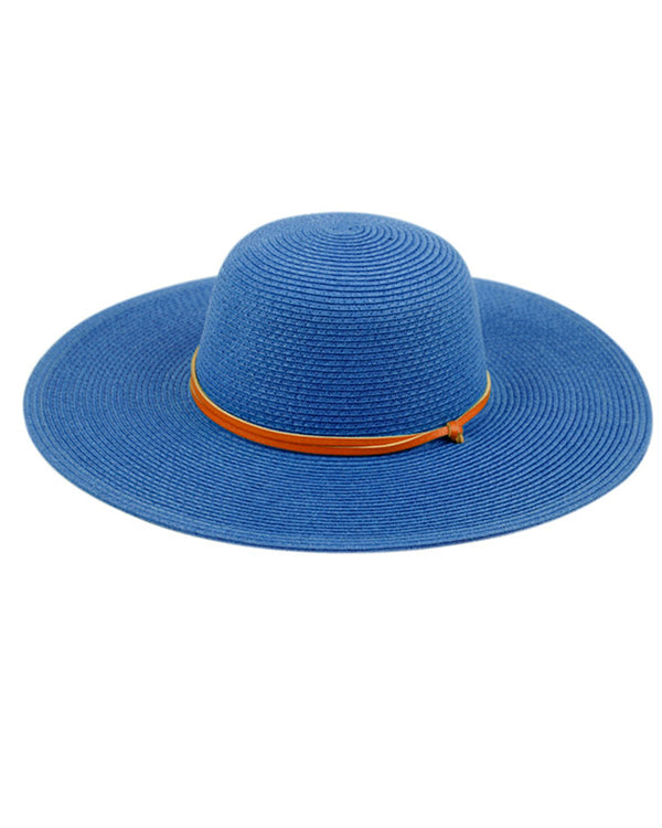 sun beach floppy hat with chin strap royal