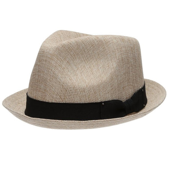 Epoch hats Men's Summer Lightweight Linen Fedora Hat