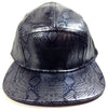 E-Flag PU Faux Leather Snakeskin 5 Panel Camper Hat