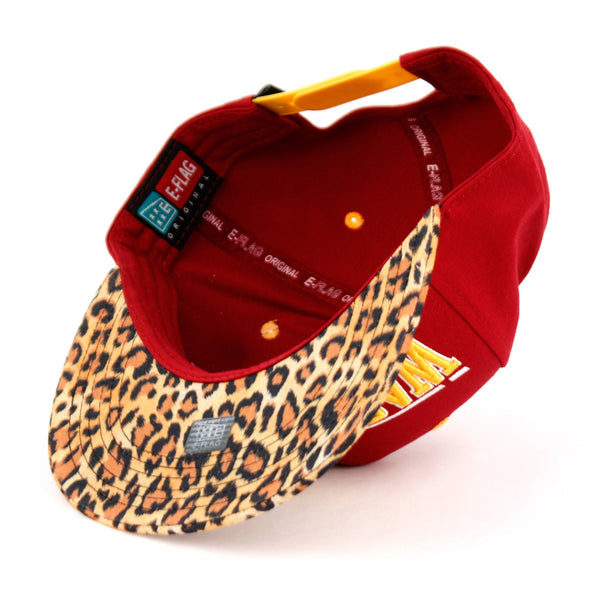 Leopard Snake Design Embroidered Washington DC Cap Hat Flat Bill Snapback