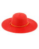 Women Wide Brim Braided Sun Floppy Hat UV UPF50