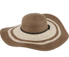 beach big brim floppy hat brown
