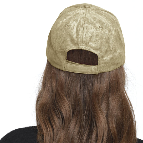 CP 2392 Everyday Faux Suede 6 Panel Solid Suede Baseball Adjustable Cap Hat