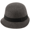 Womens 1920s Vintage Wool Felt Cloche Bucket Bowler Hat Winter