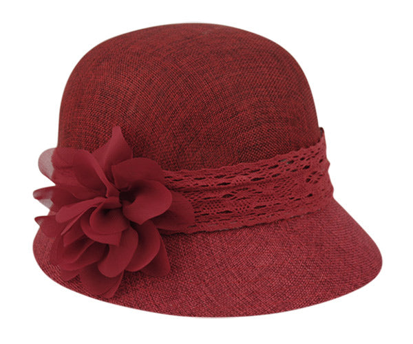 Burgundy Clothe Hat