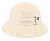 Women's Straw Braid Cloche Sun Hats