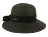 Women's Straw Cloche Sun Hat