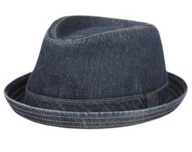Men's Washed Cotton all Season Jeans Fedora Sun Hat