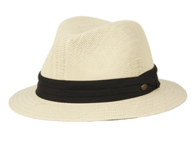 Panama Paper Straw Fedora Hat