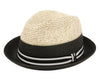 Two Tone Poly Braid Fedora Hats
