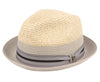 fedora hat gray and natural