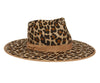 Leopard fedora hat