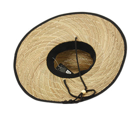 Wide Brim Straw Fedora Hats, Under Brim Straw Hat